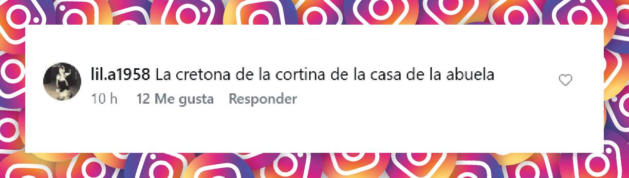 Comentario de una usuaria | Fuente: Instagram/infobae