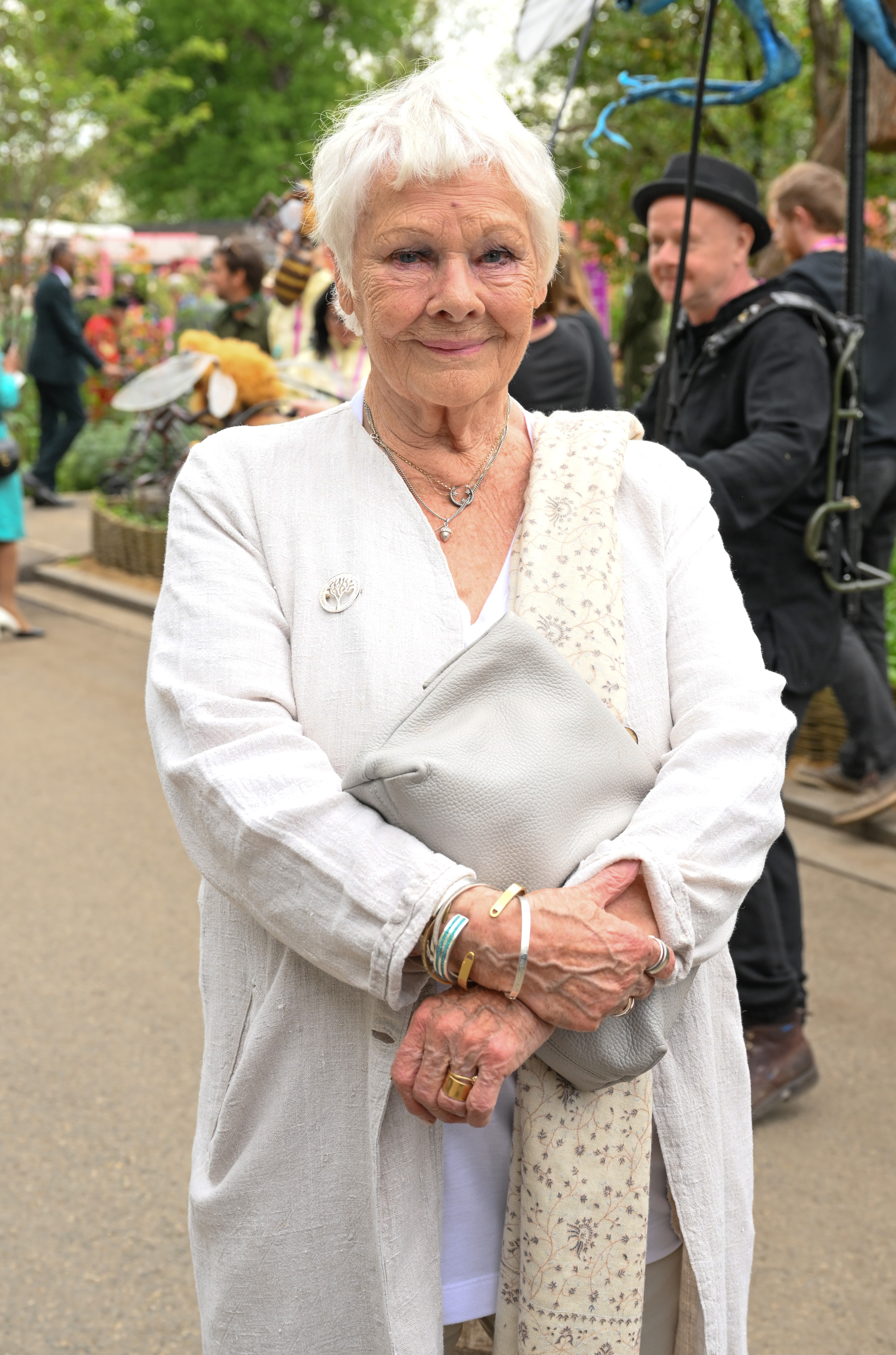 Judy Dench en la Chelsea Flower Show de Londres, Inglaterra, el 22 de mayo de 2023 | Fuente: Getty Images