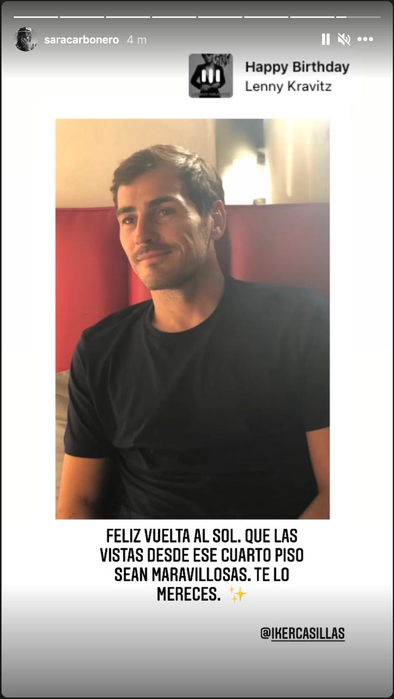 Mensaje de cumpleaños de Sara Carbonero a Iker Casillas. │ Foto: Captura de Instagram/saracarbonero