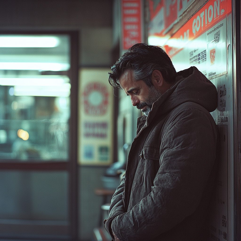 Un hombre triste | Fuente: Midjourney