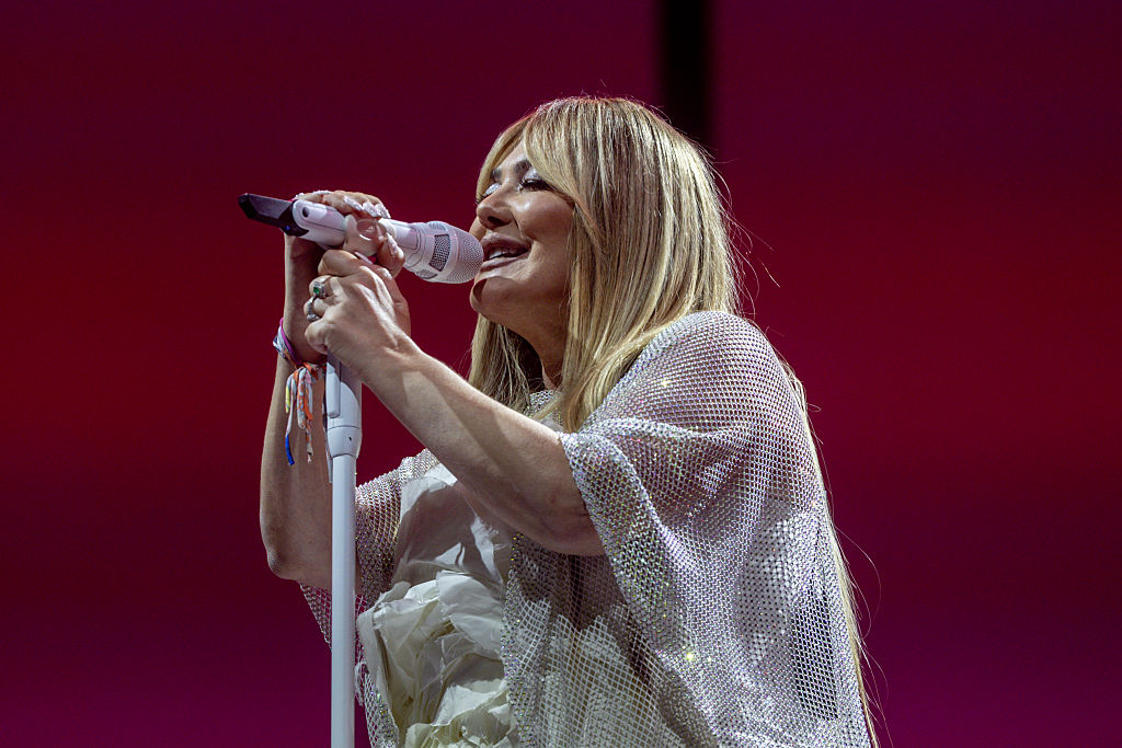 Amaia Montero, vocalista del grupo La Oreja de Van Gogh, durante una actuación en el Movistar Arena el 22 de septiembre de 2026 en Madrid, España. | Fuente: Getty Images