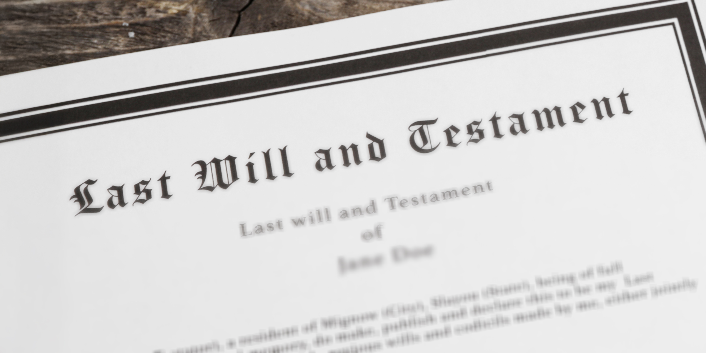 Testamento | Fuente: Shutterstock