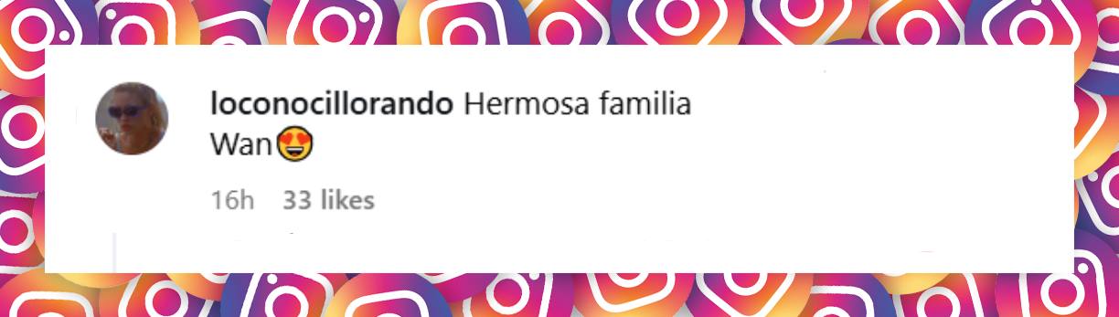 Comentario de una persona ante la imagen de los hijos de Wanda Nara y Maxi López | Fuente: Instagram/wanda_nara