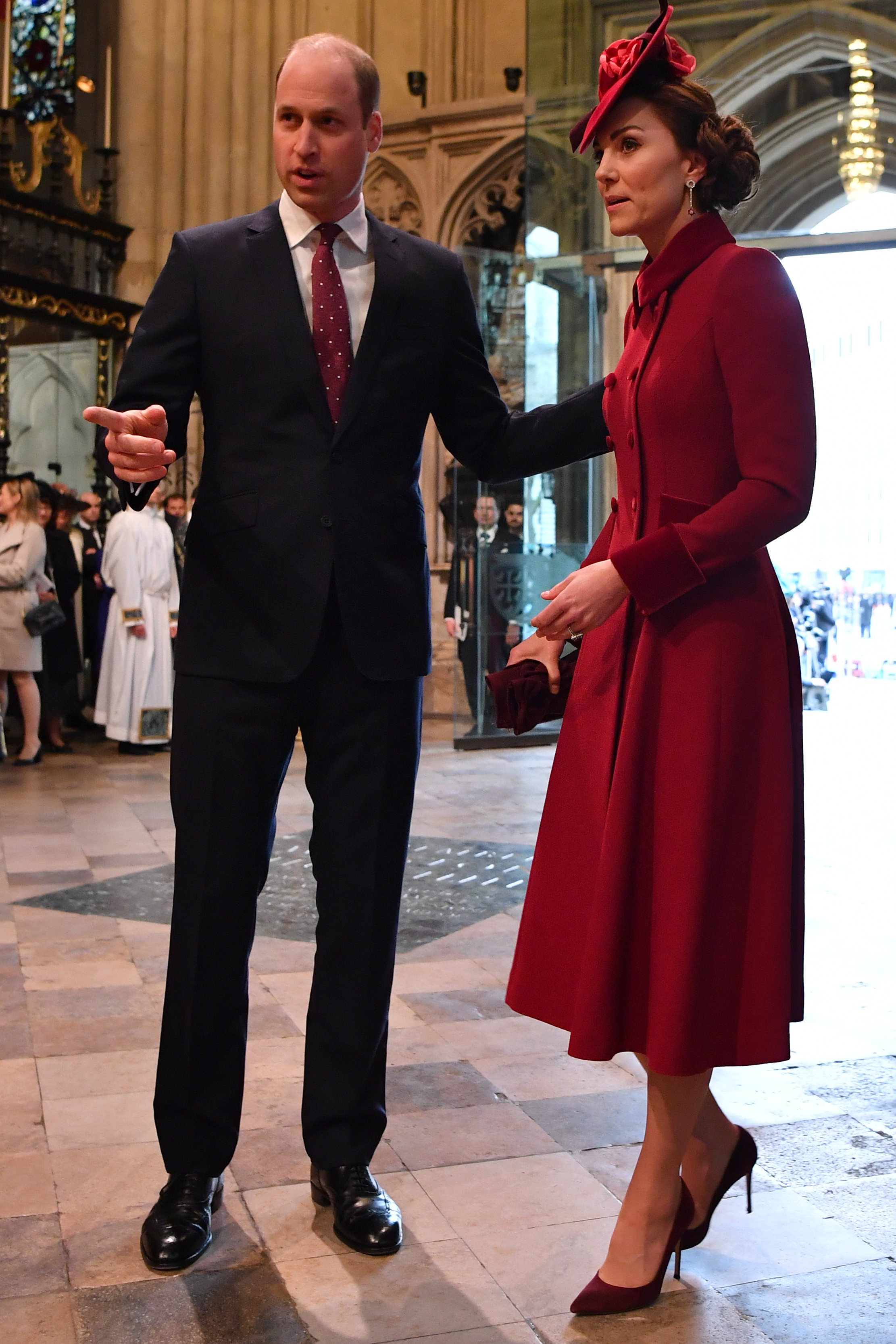 El príncipe William y Kate Middleton, el 9 de marzo de 2020 en Londres, Inglaterra. | Foto: Getty Images