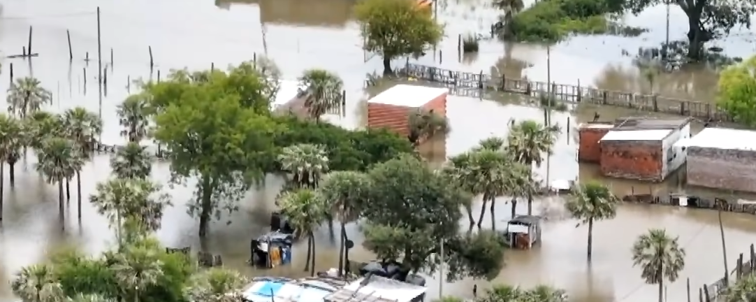 Imágenes devastadoras de las inundaciones en la provincia de Chaco, Argentina | Fuente: YouTube/LA NACION