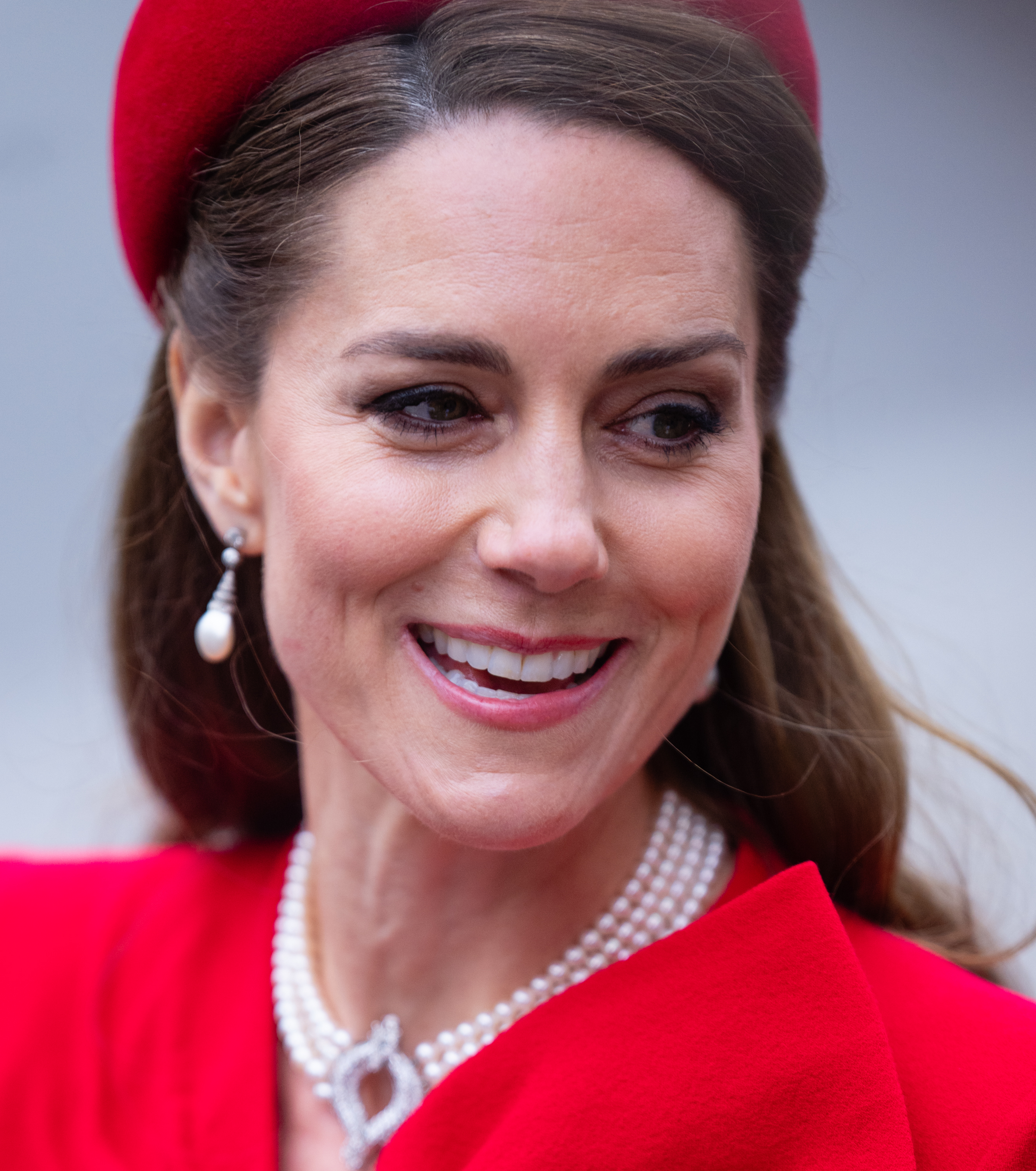 Un primer plano de la princesa Catherine en las celebraciones del Día de la Commonwealth, el 10 de marzo de 2025 | Fuente: Getty Images