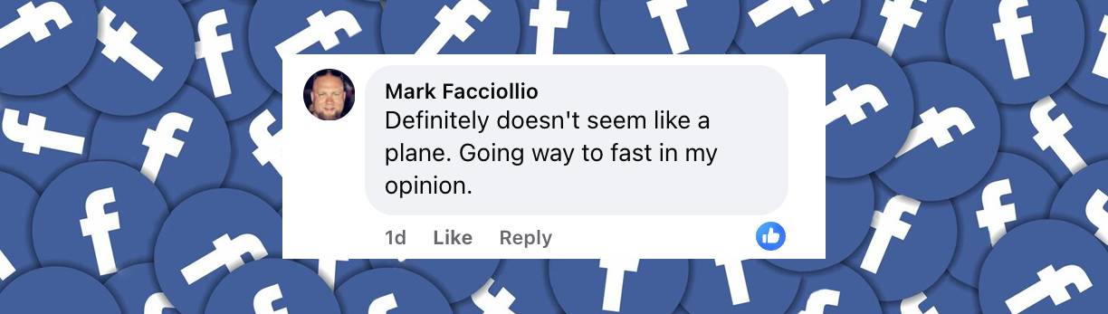 Comentario de un internauta sobre el accidente aéreo en Filadelfia | Fuente: Facebook/ABC7NY