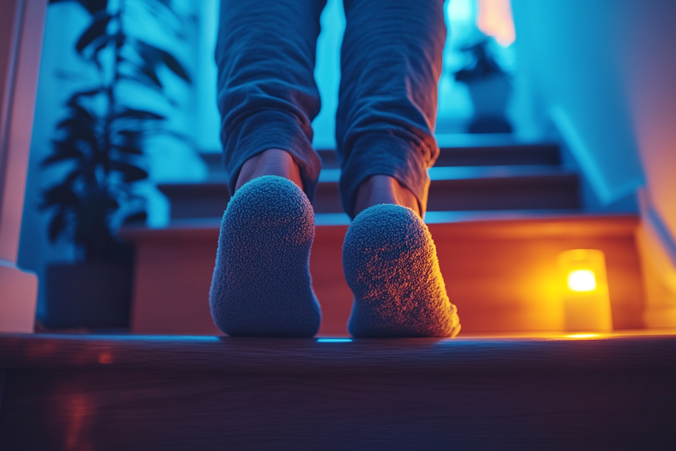 Un hombre subiendo las escaleras | Fuente: Midjourney