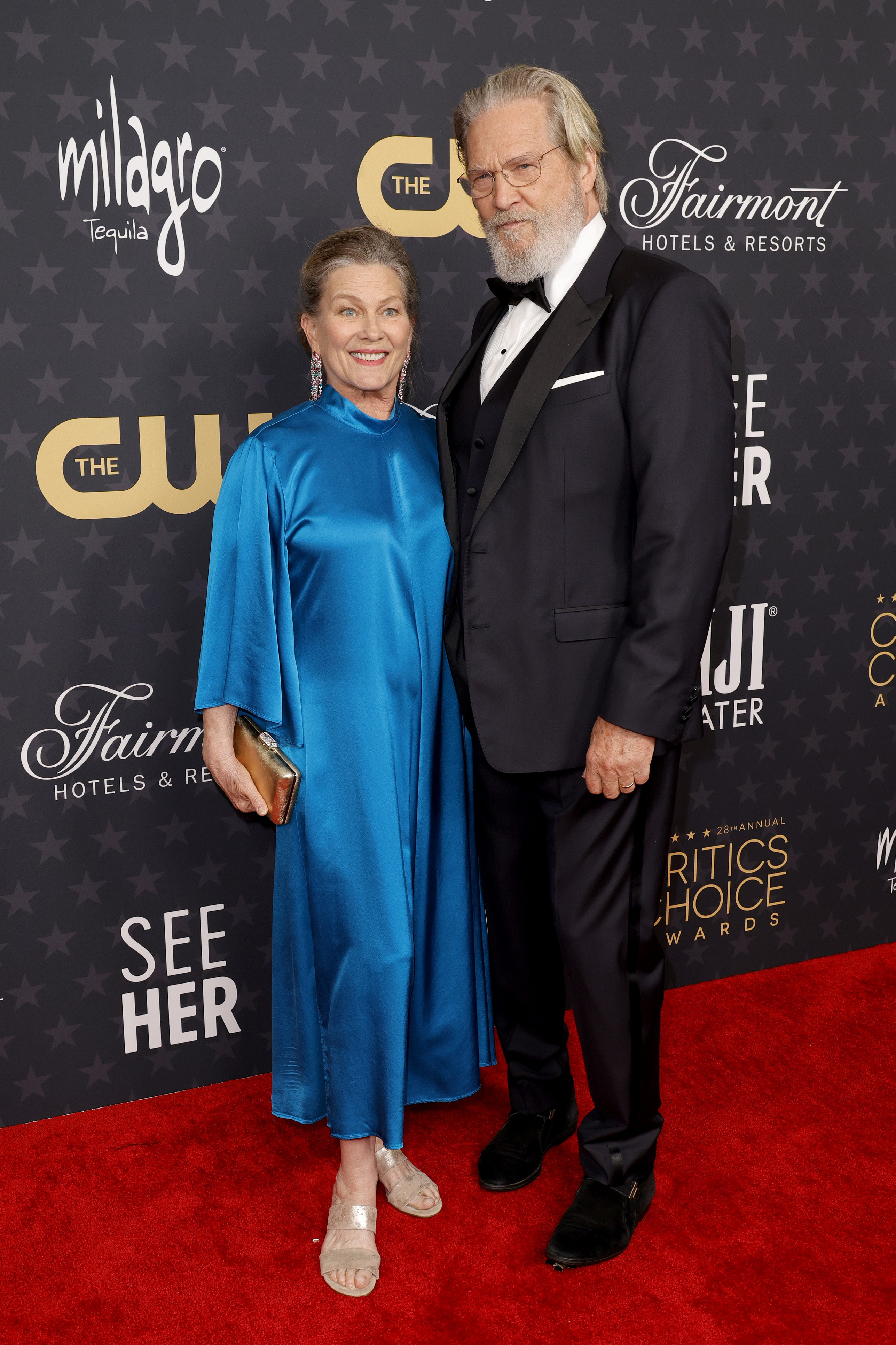 Susan y Jeff Bridges en la 28ª edición de los premios Critics Choice Awards el 15 de enero de 2023, en Los Ángeles, California | Fuente: Getty Images