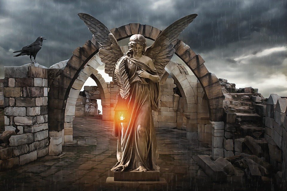 La estatua de un ángel. | Foto: Pixabay
