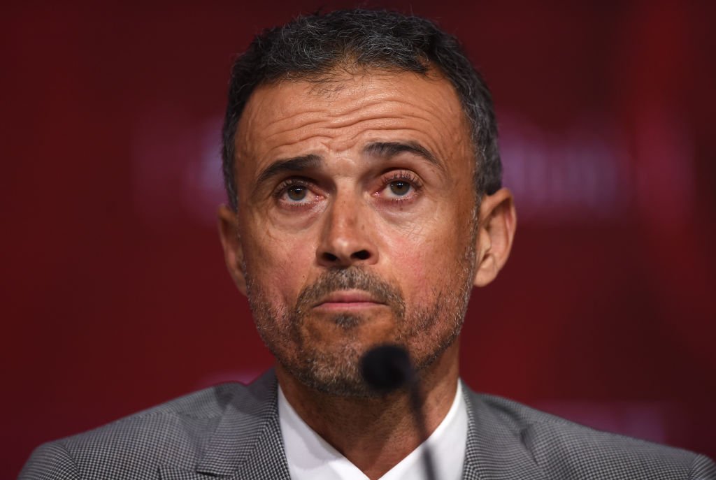 Luis Enrique dio una rueda de prensa en la sede de la Federación Española de Fútbol el 27 de noviembre de 2019. | Foto: Getty Images