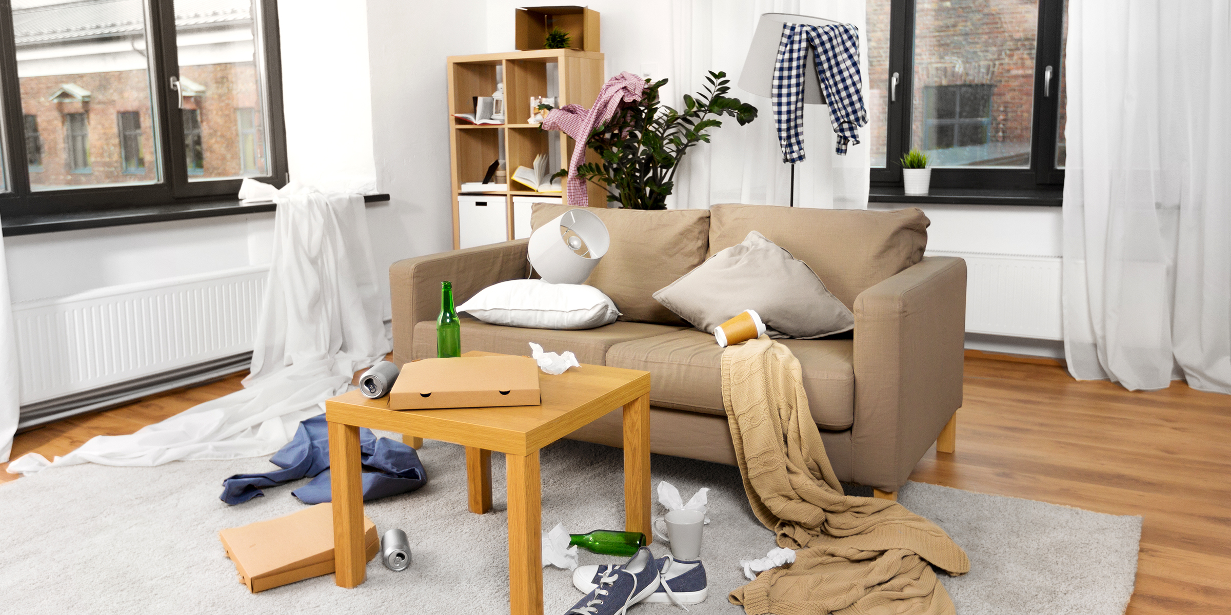 Un salón desordenado | Fuente: Shutterstock