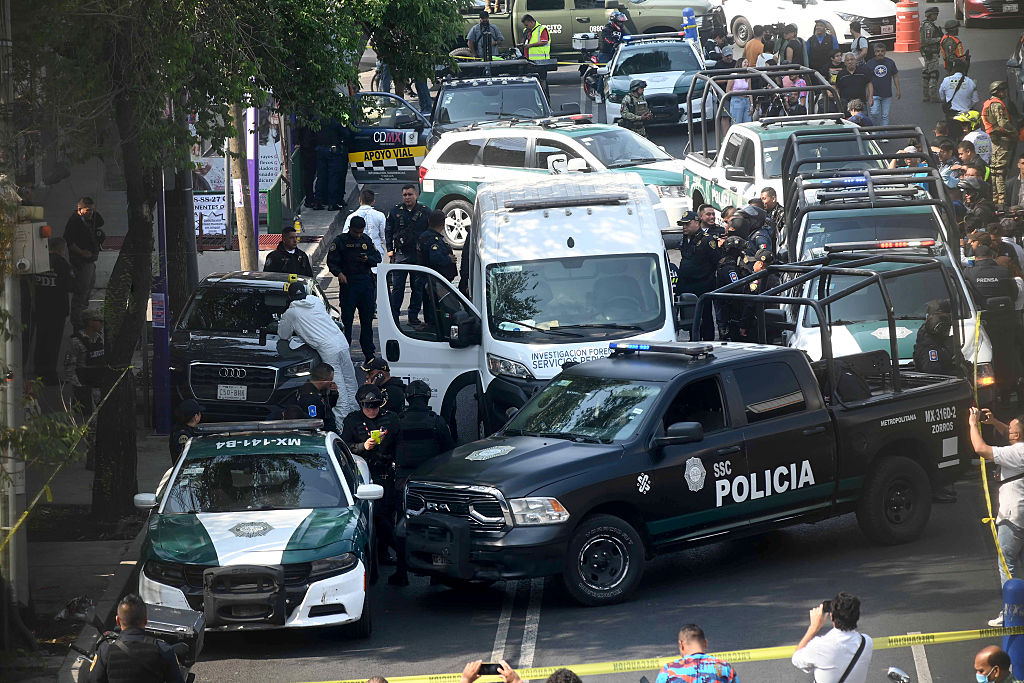 Operativo en el lugar del crimen, 20 de mayo de 2025. | Foto: Getty Images