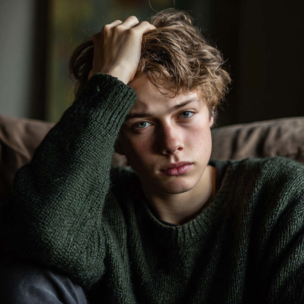 Un adolescente frustrato | Fonte: Midjourney