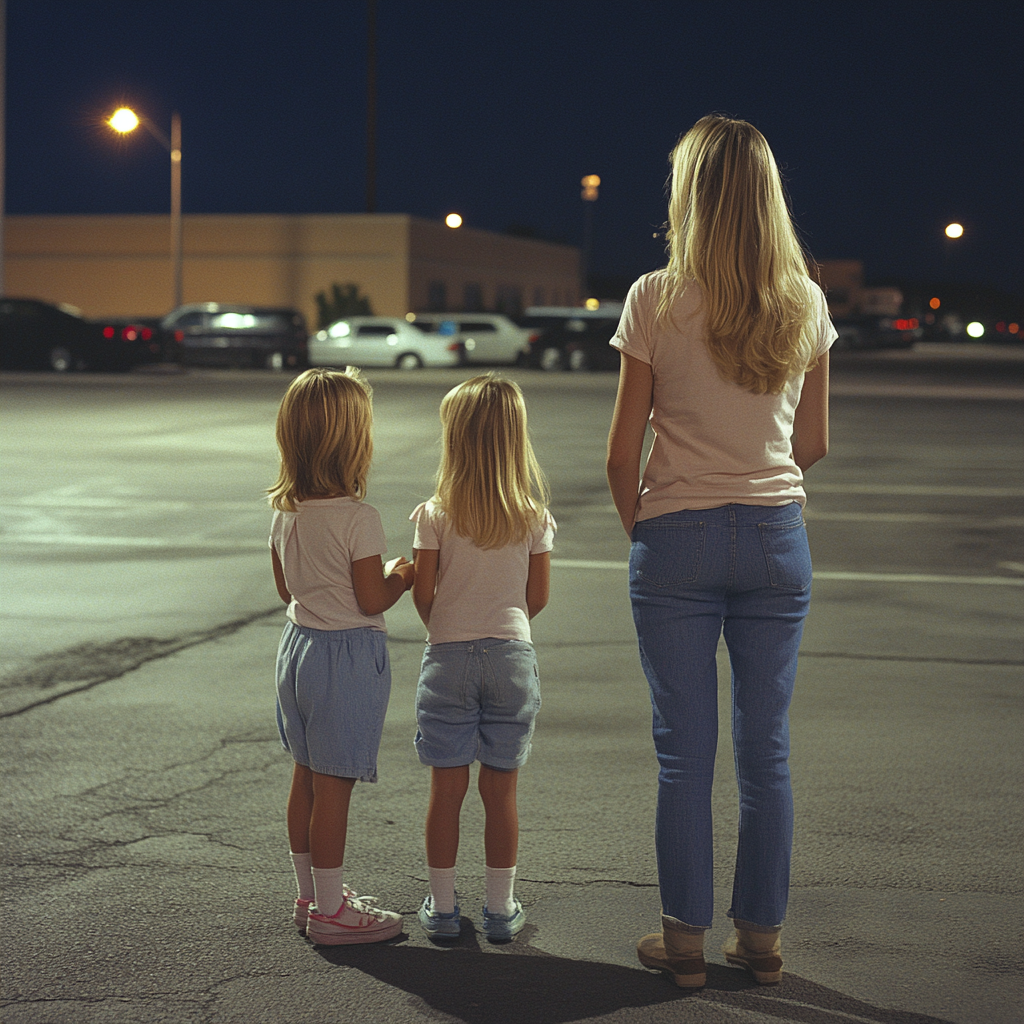 Linda hablando con sus hijas | Fuente: Midjourney