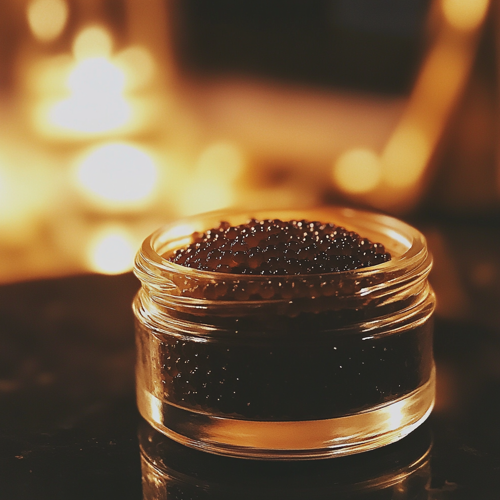 Un tarro de caviar | Fuente: Midjourney