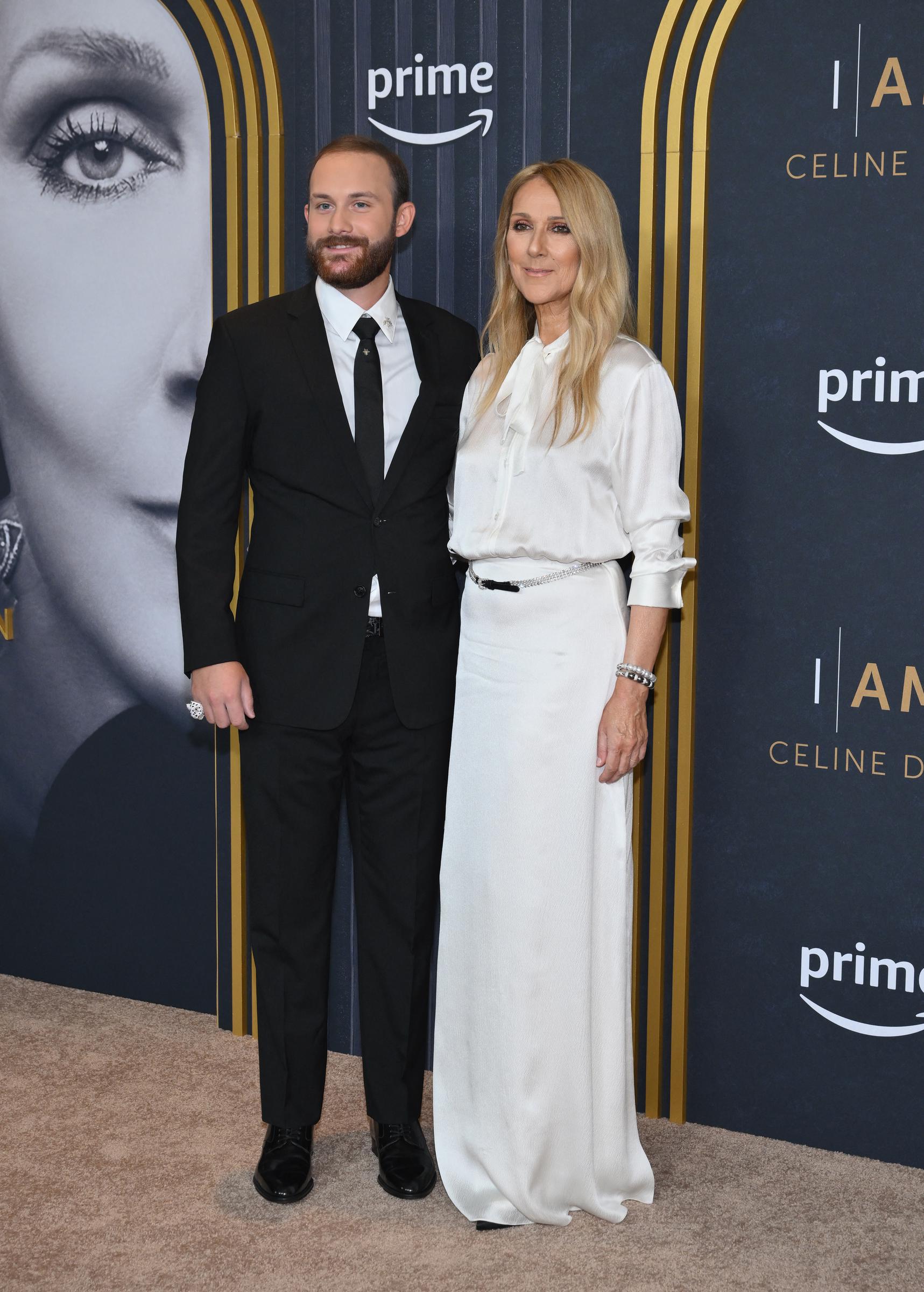 René-Charles Angélil y Céline Dion asisten a la proyección especial en Nueva York de la película documental "I Am: Celine Dion" el 17 de junio de 2024 en Nueva York. | Fuente: Getty Images