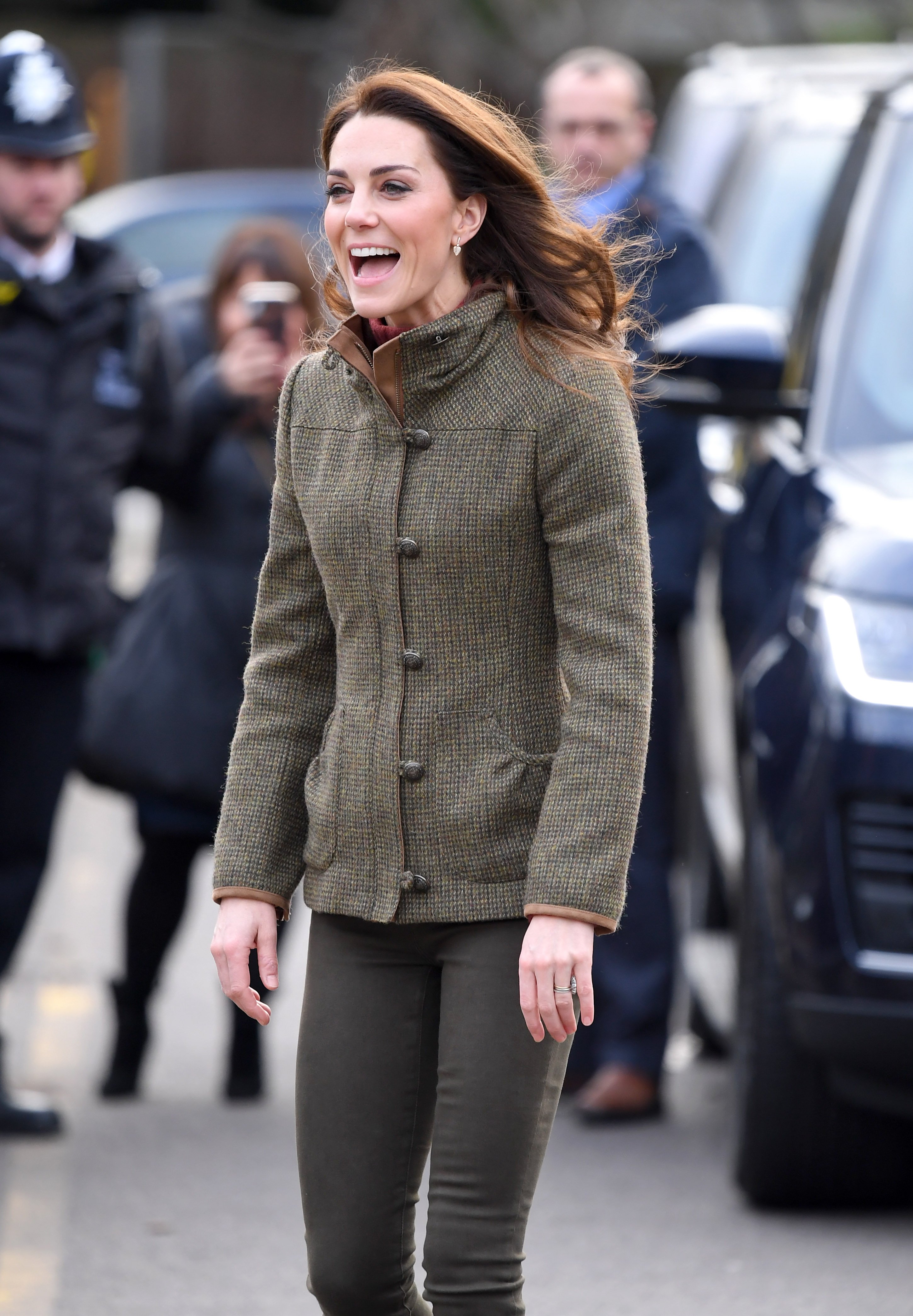 Kate Middleton paseando por los jardines del rey Henry el 15 de enero de 2019 en Londres, Reino Unido. | Foto: Getty Images