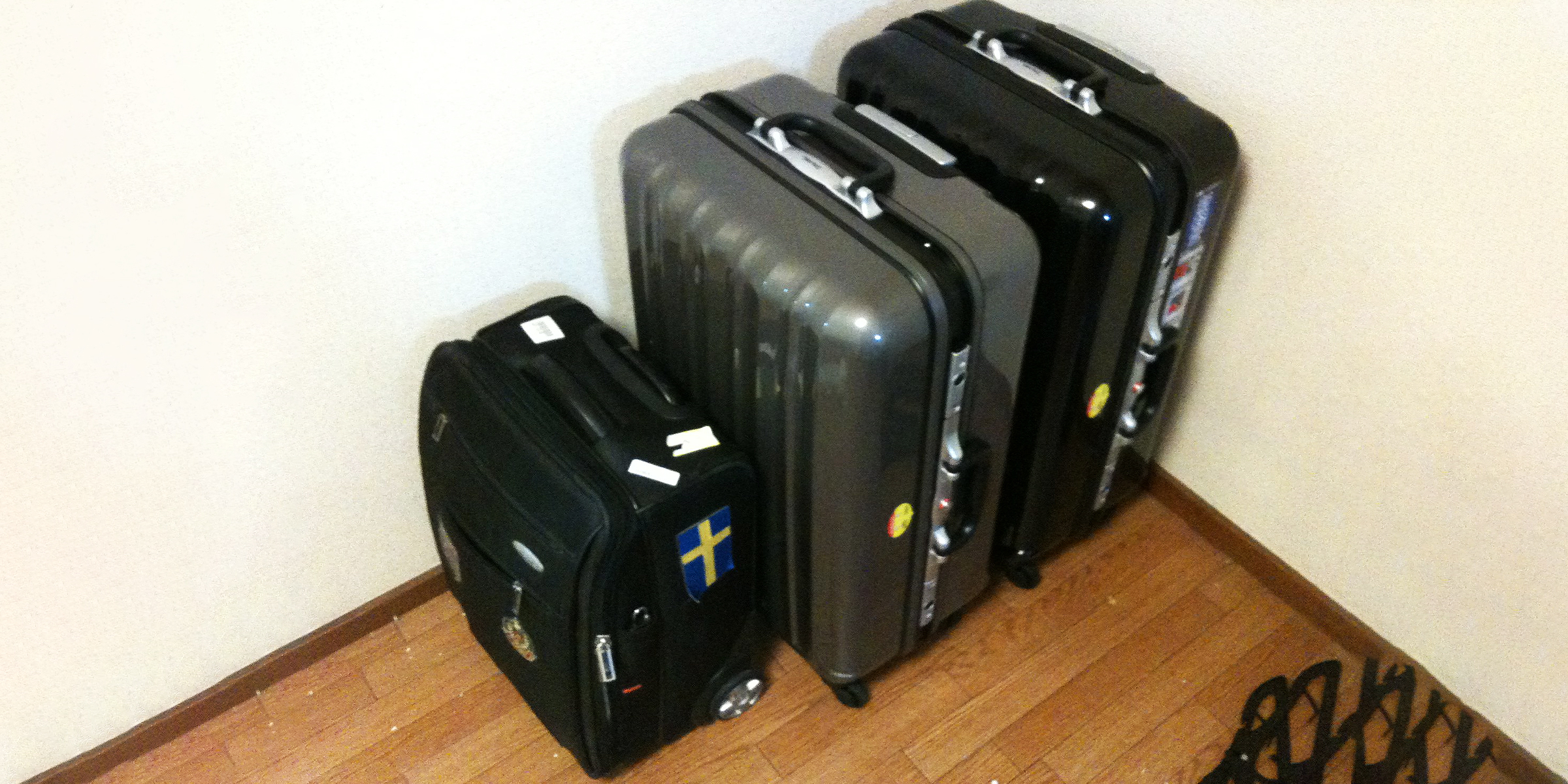 Tres bolsas de equipaje | Fuente: Flickr.com/kalleboo (CC BY 2.0)