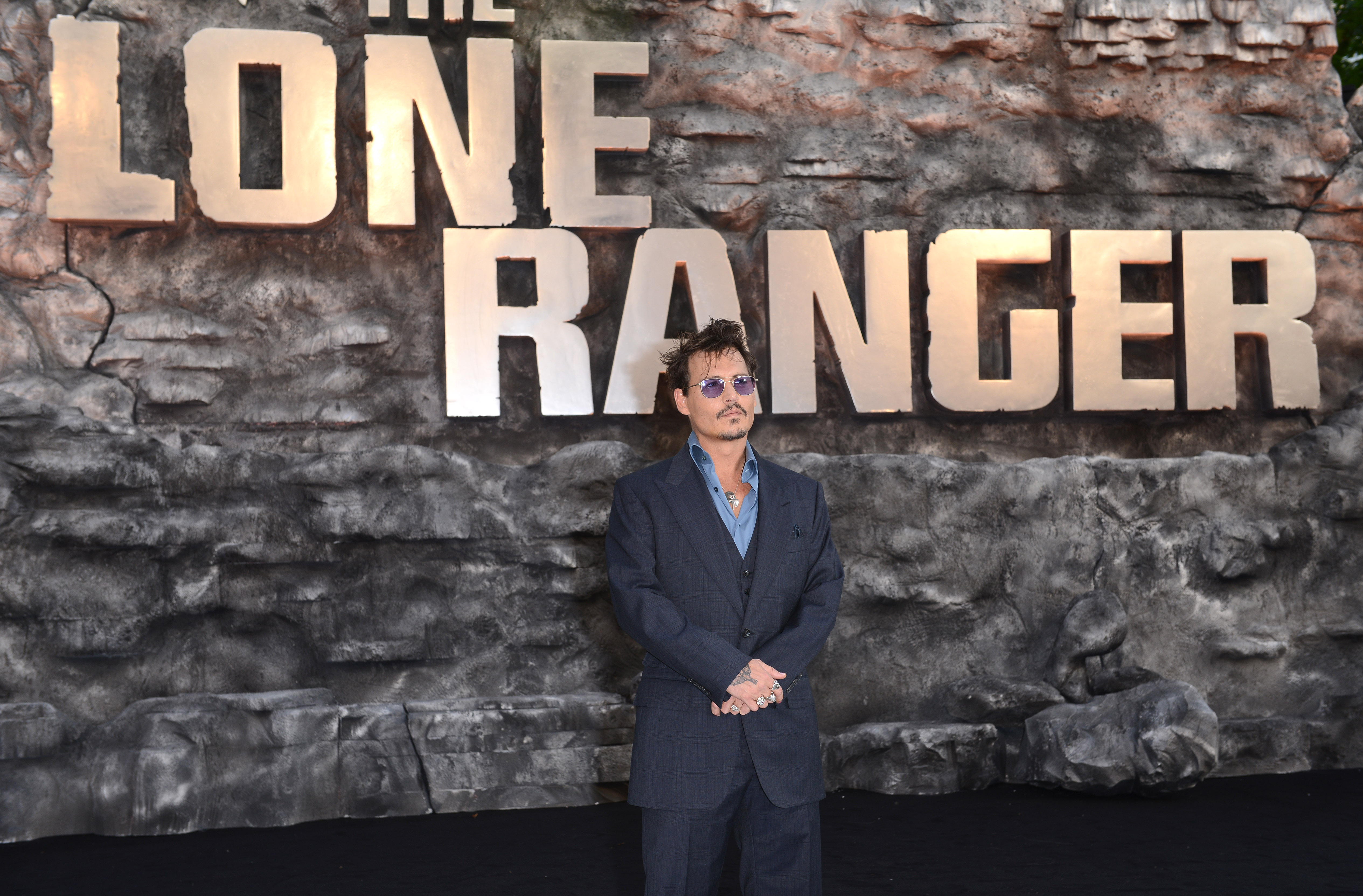 Johnny Depp en el estreno en el Reino Unido de "The Lone Ranger" en Londres, Inglaterra, el 21 de julio de 2013 | Foto: Getty Images