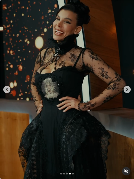 Charlotte Caniggia luciendo su estilo gótico el 18 de octubre de 2026 | Fuente: Instagram/chcaniggia_n