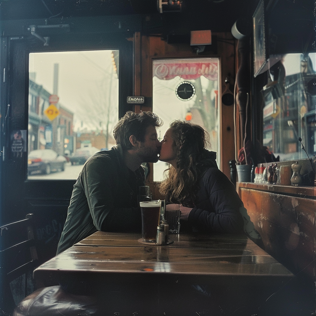 Una pareja en un restaurante | Fuente: Midjourney