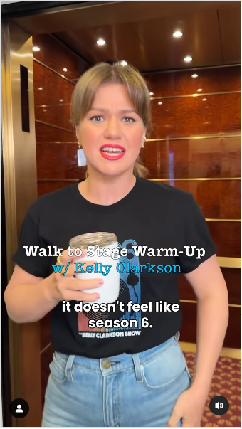 Foto de Kelly Clarkson estrenando un nuevo peinado tomada de un vídeo publicado el 23 de septiembre de 2024 | Fuente: Instagram/kellyclarksonshow