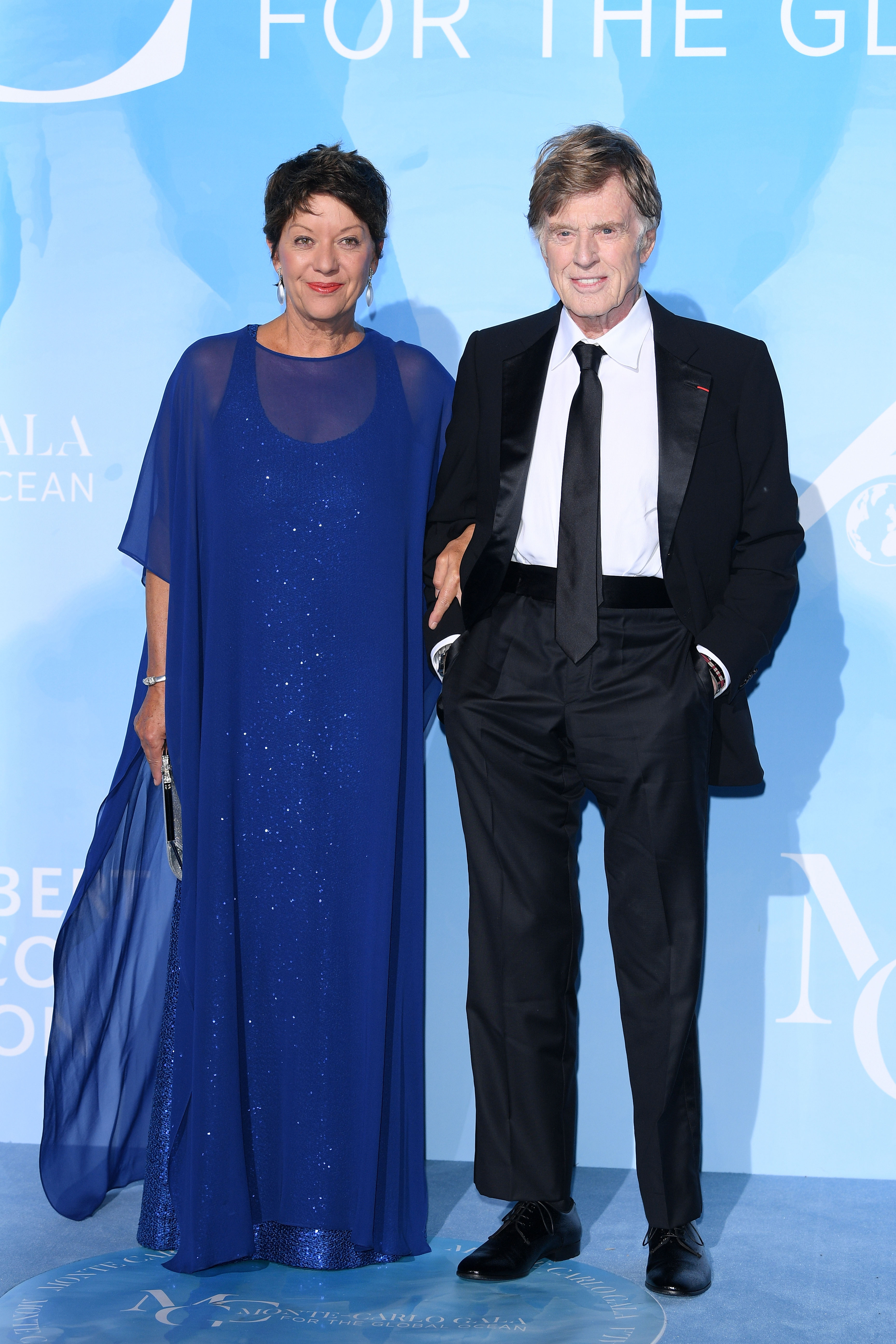 Sibylle Szaggars y Robert Redford en la Gala por el Océano Global el 26 de septiembre de 2019 | Fuente: Getty Images