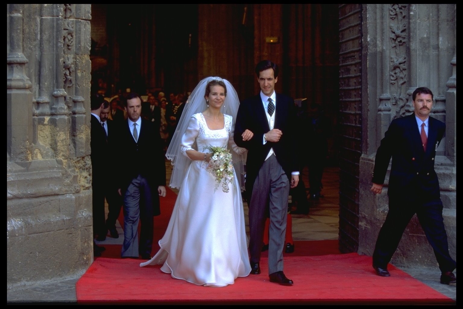La boda de la infanta Elena y Jaime de Marichalar, en 1995. | Foto: Getty Images