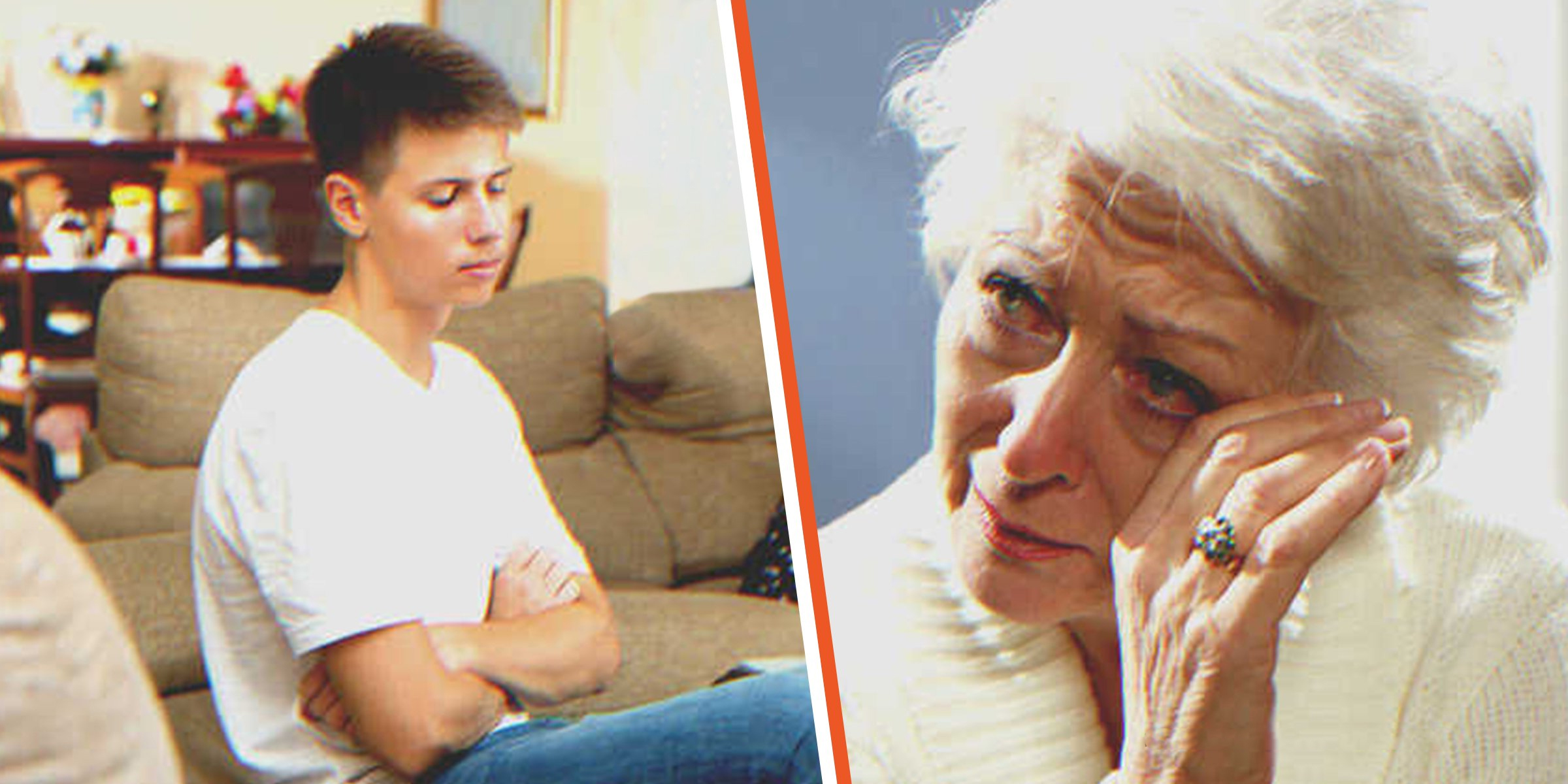 Un adolescente | Una anciana. | Fuente: Shutterstock