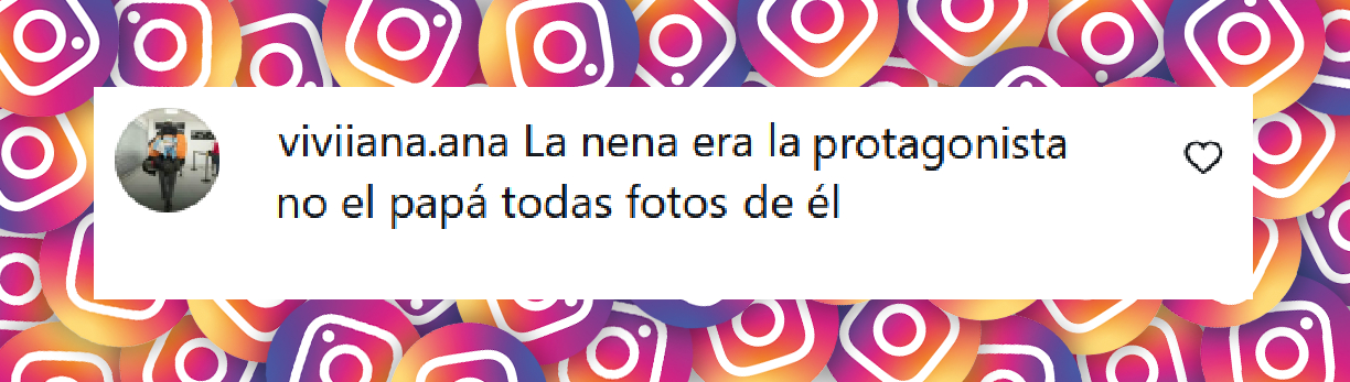 Comentario de una usuaria sobre la galería de fotos compartida por Mica Viciconte sobre la fiesta de 15 que organizó para Allegra Cubero | Fuente: INstagram/micaviciconte