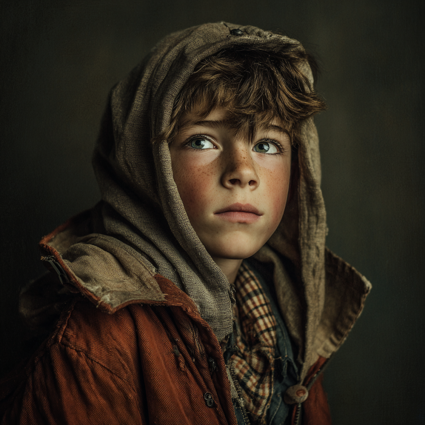 Un niño sin hogar | Fuente: Midjourney