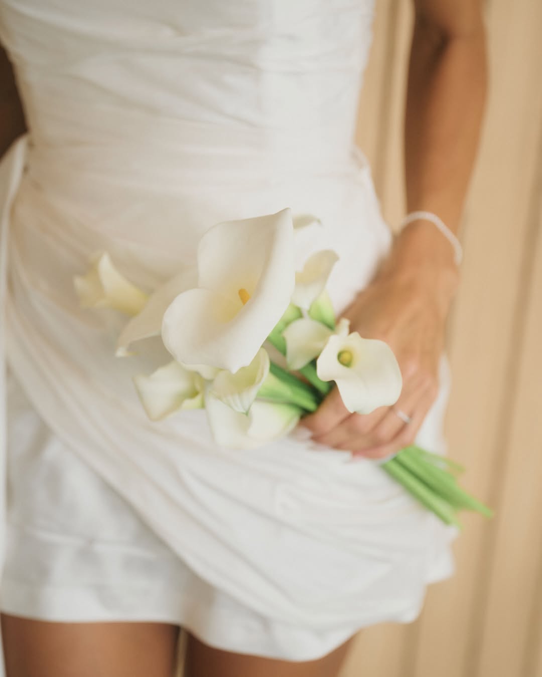 Candela Ruggeri mostrando el vestido de novia elegido para su boda con Nicolás Maccari | Fuente: Instagram/caleruggeri