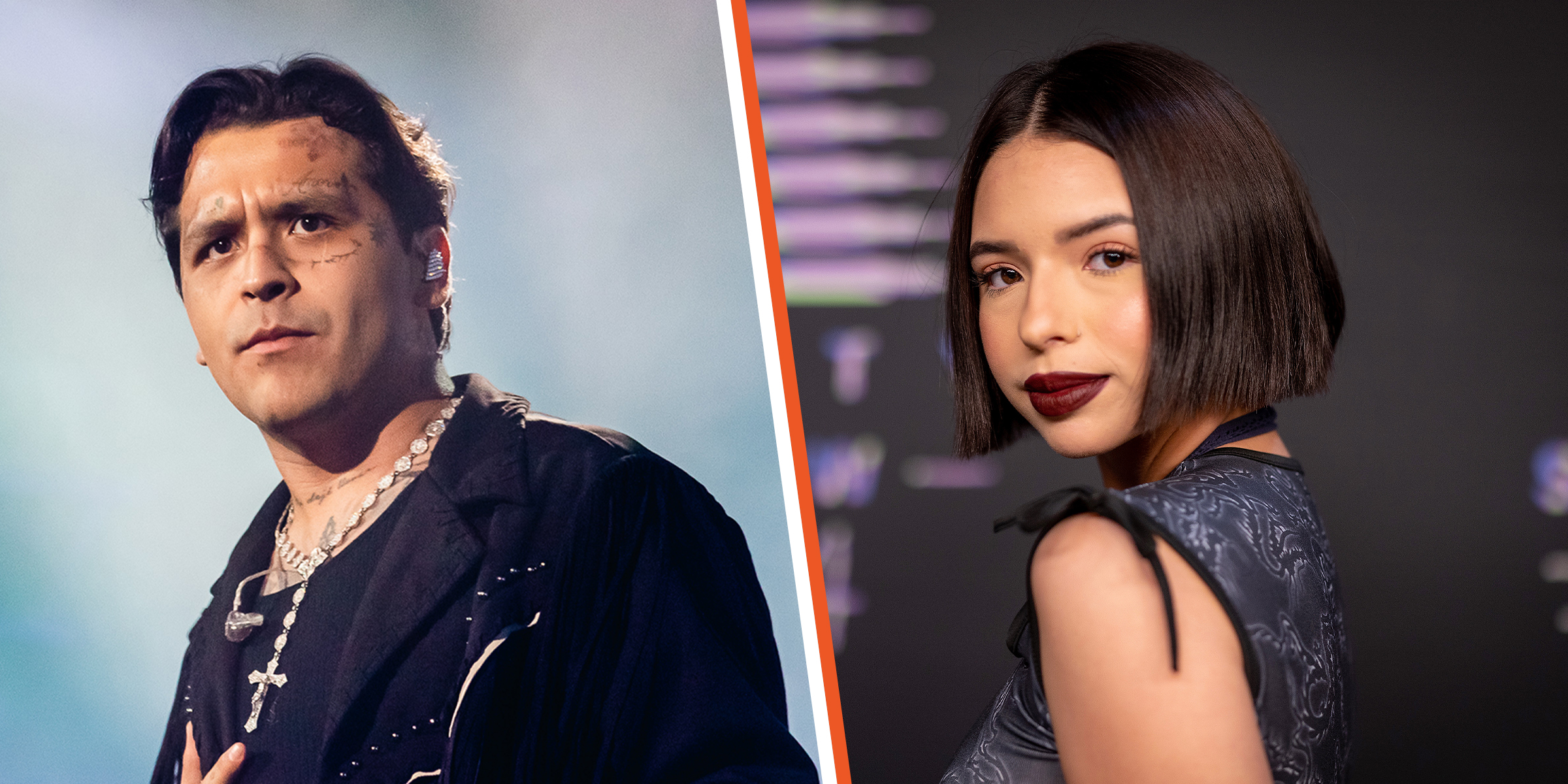 Christian Nodal | Ángela Aguilar. | Fuente: Getty Images.