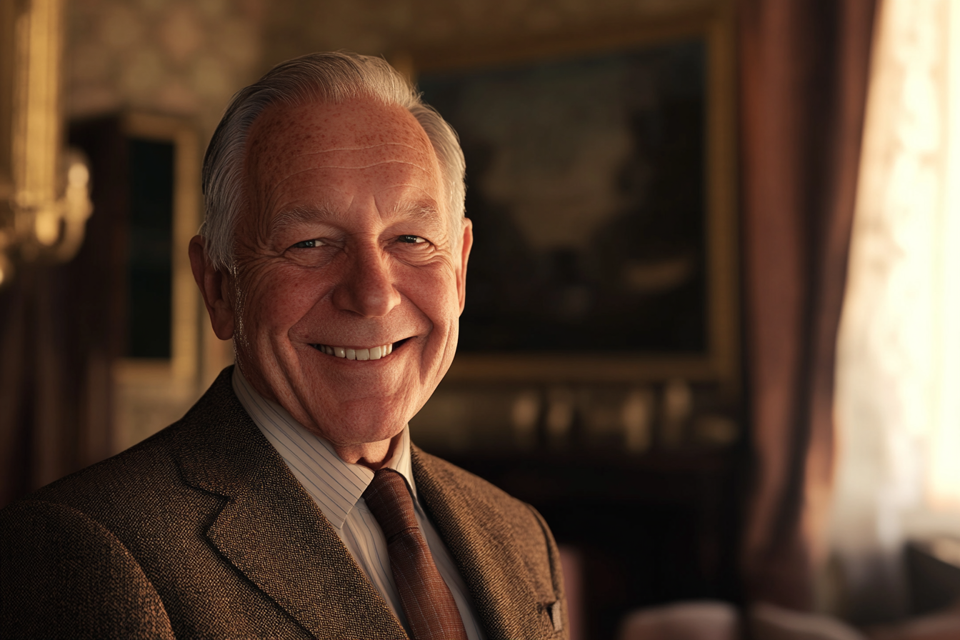 Un hombre mayor sonriendo | Fuente: Midjourney