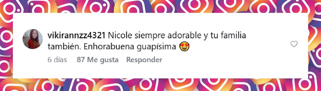 Comentario de una usuaria | Fuente: Instagram/nikitaneumannoficial