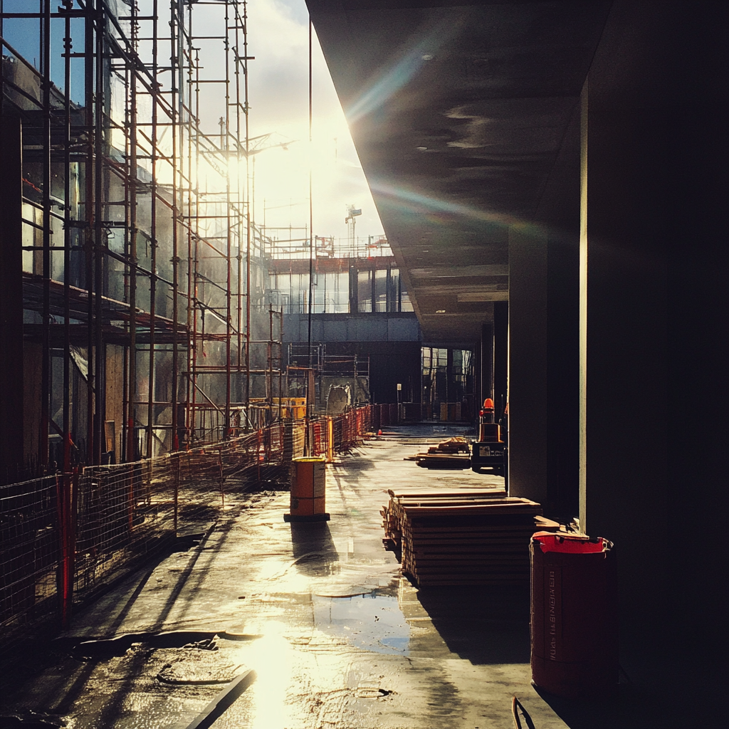 Una obra en construcción | Fuente: Midjourney