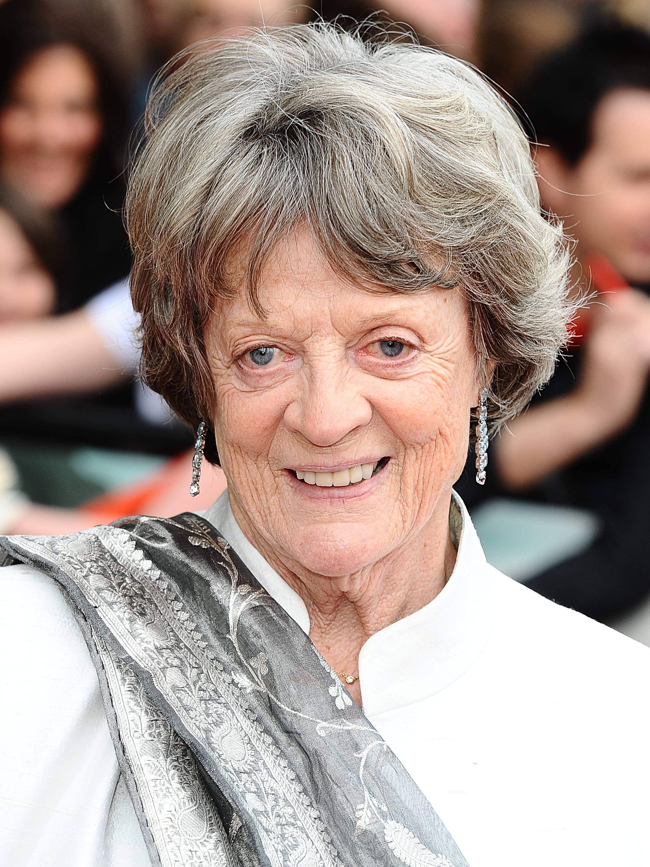 Maggie Smith en el estreno mundial de "Harry Potter and The Deathly Hallows: Part 2,", 2011 | Fuente: Getty Images