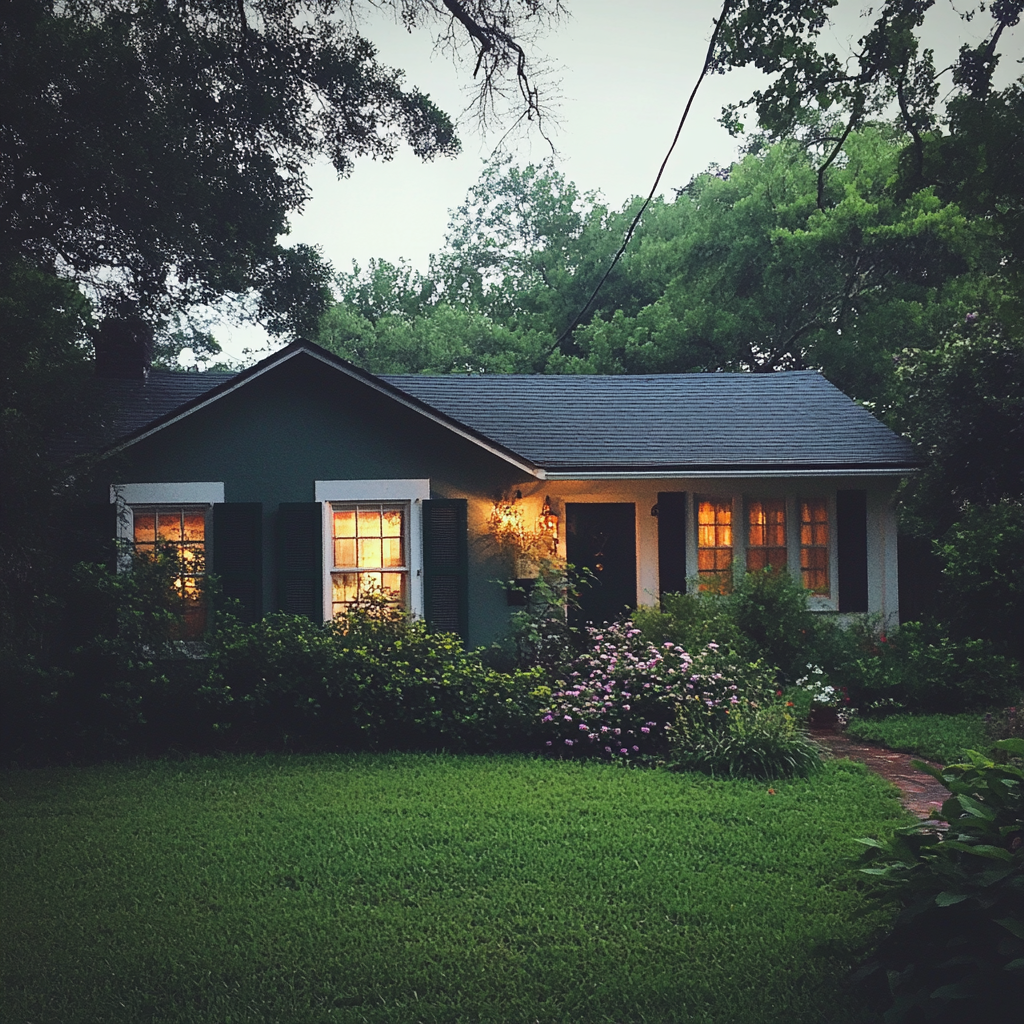 El exterior de una casa | Fuente: Midjourney