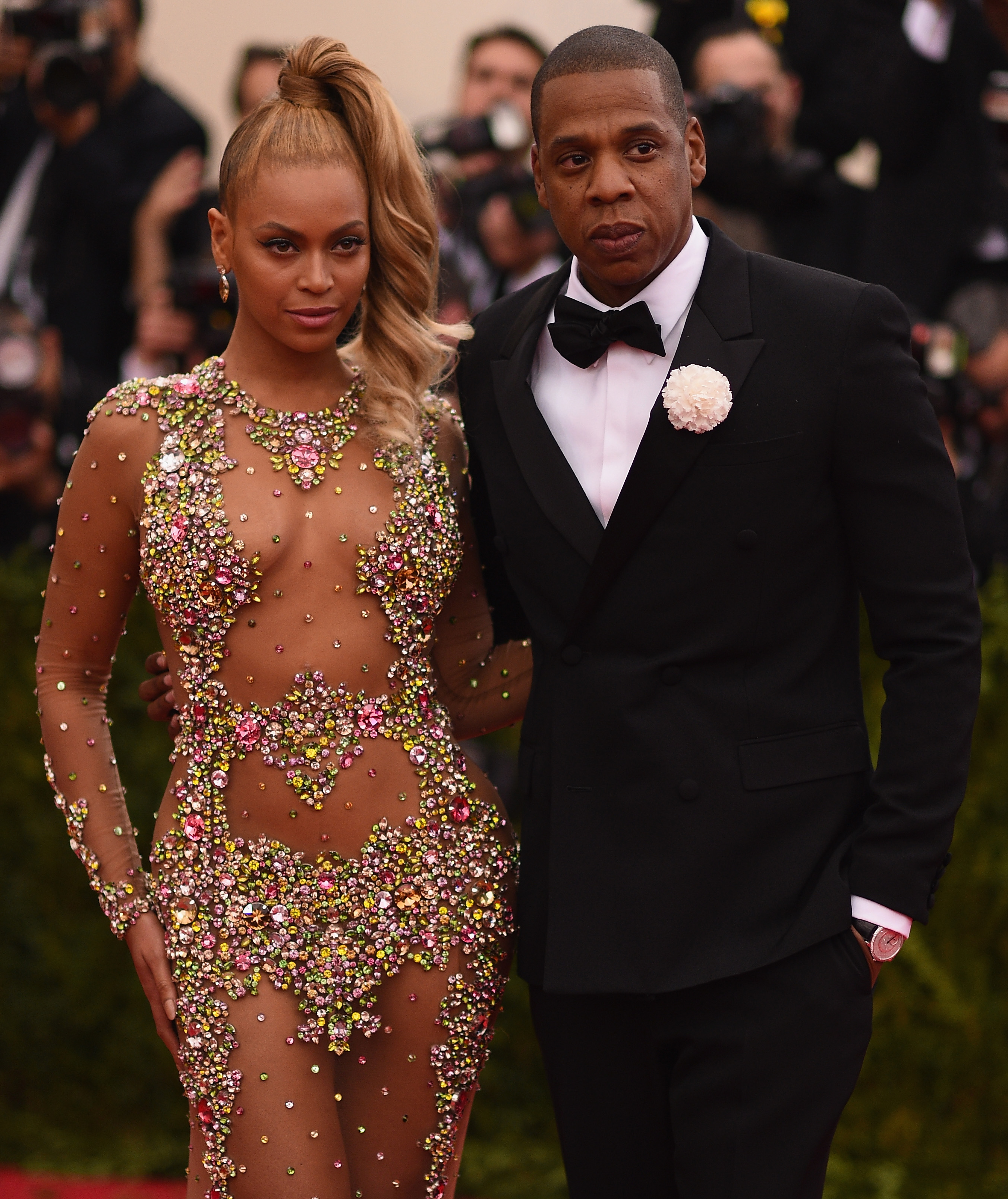 Beyoncé y Jay Z en la Gala benéfica del Instituto del Vestido "China: Through The Looking Glass" en el Museo Metropolitano de Arte el 4 de mayo de 2015, en Nueva York. | Fuente: Getty Images