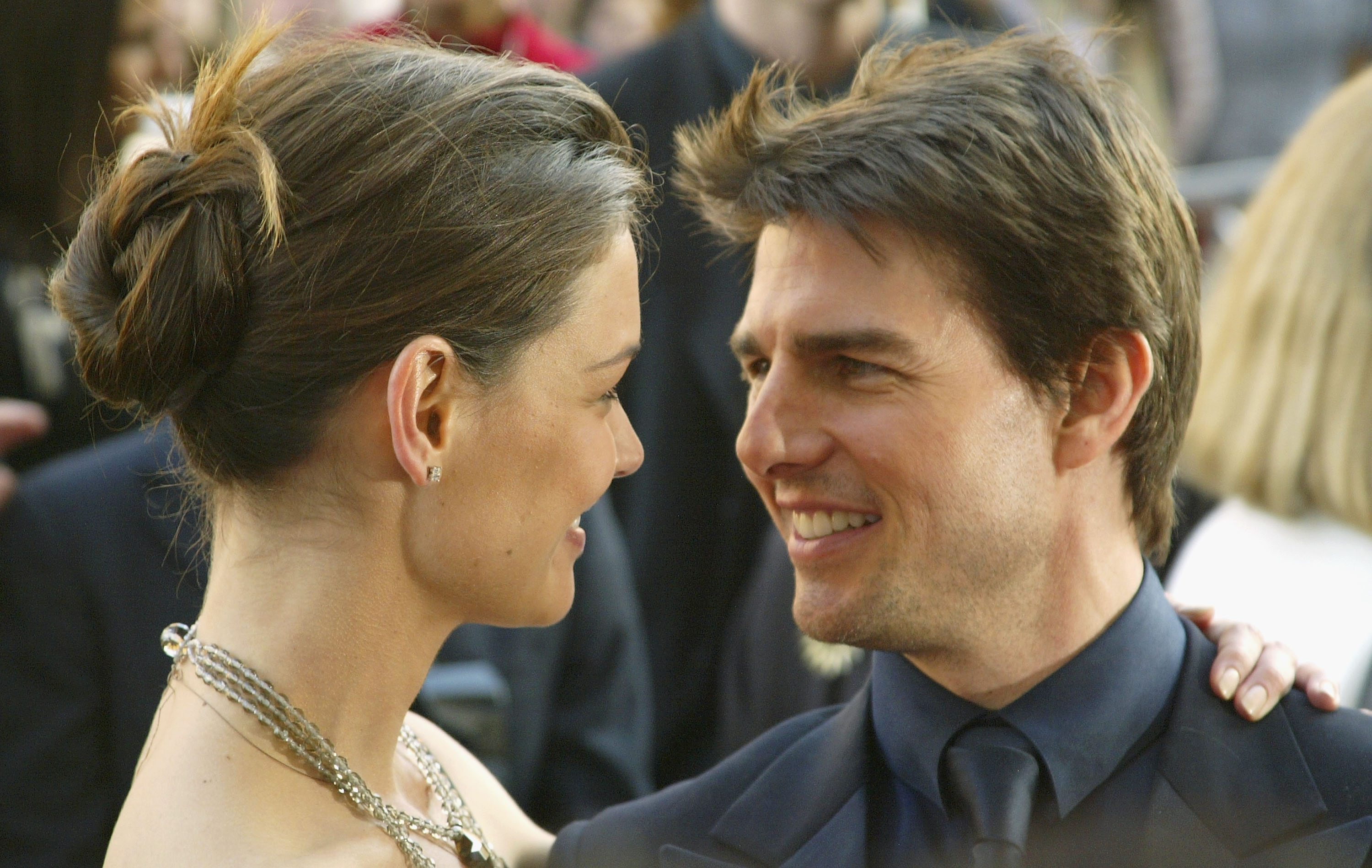 Tom Cruise y Katie Holmes el 29 de abril de 2005 en Roma, Italia | Fuente: Getty Images