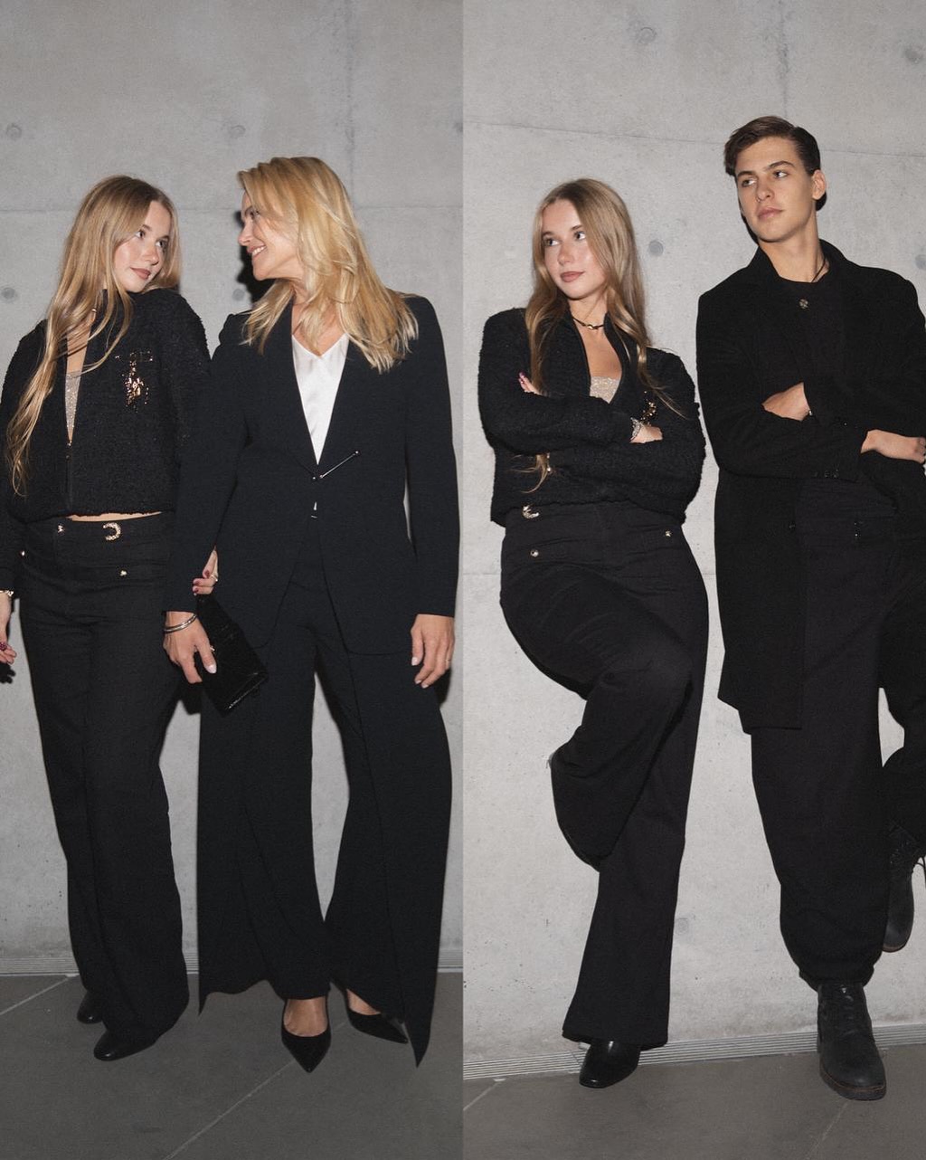 Taina Gravier y Valeria Mazza | Taina Gravier y Benicio Gravier | Fuente: Instagram/valeriamazzaok