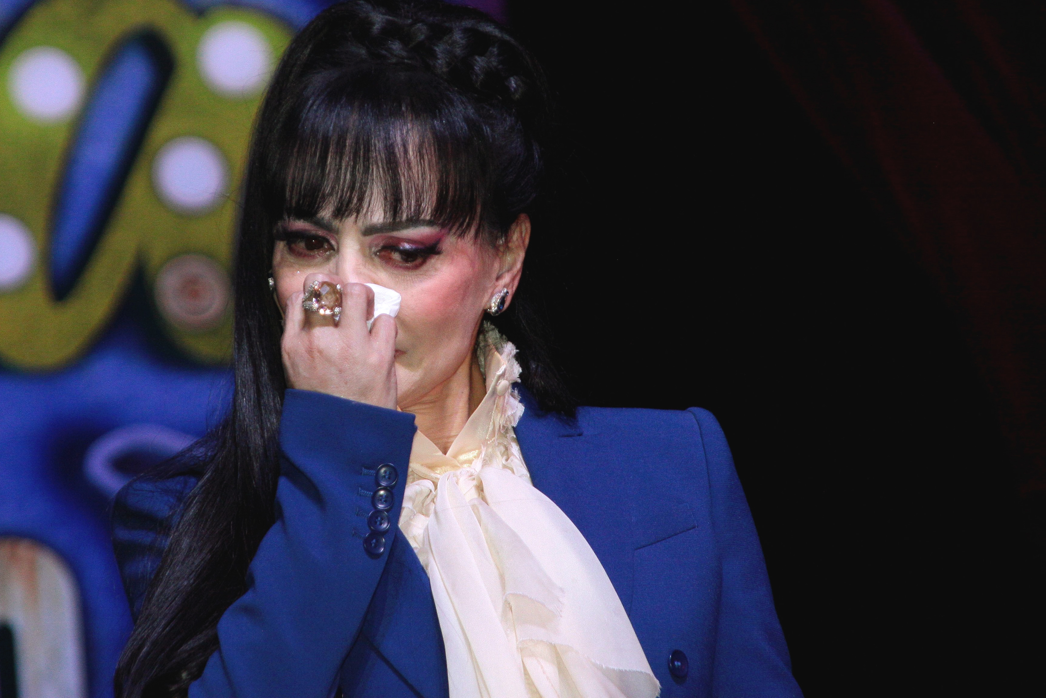 Maribel Guardia asiste a una conferencia de prensa en CCT2 el 31 de enero de 2025 en la Ciudad de México, México. | Fuente: Getty Images