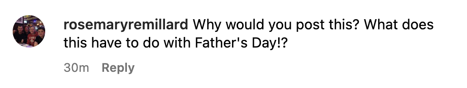 "¿Por qué postearías esto? ¿Qué tiene que ver con el día del padre?" | Comentario sobre el post de Instagram de Jennifer Lopez | Foto: instagram.com/jlo