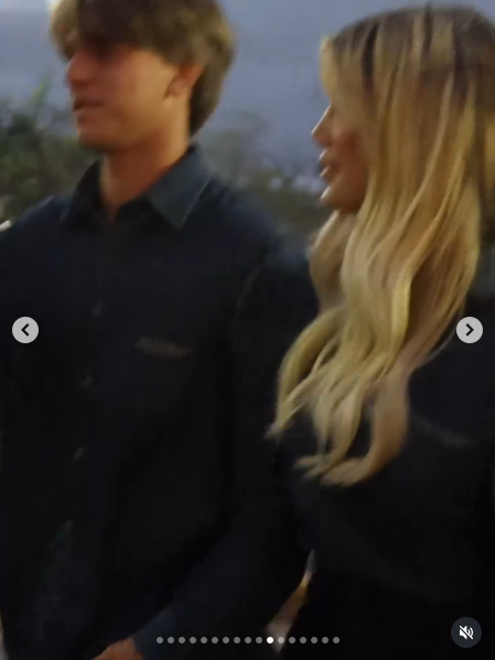 Wanda Nara y su hijo mayor Valentino López en un evento exclusivo de una reconocida firma italiana | Fuente: Instagram/zaira.nara
