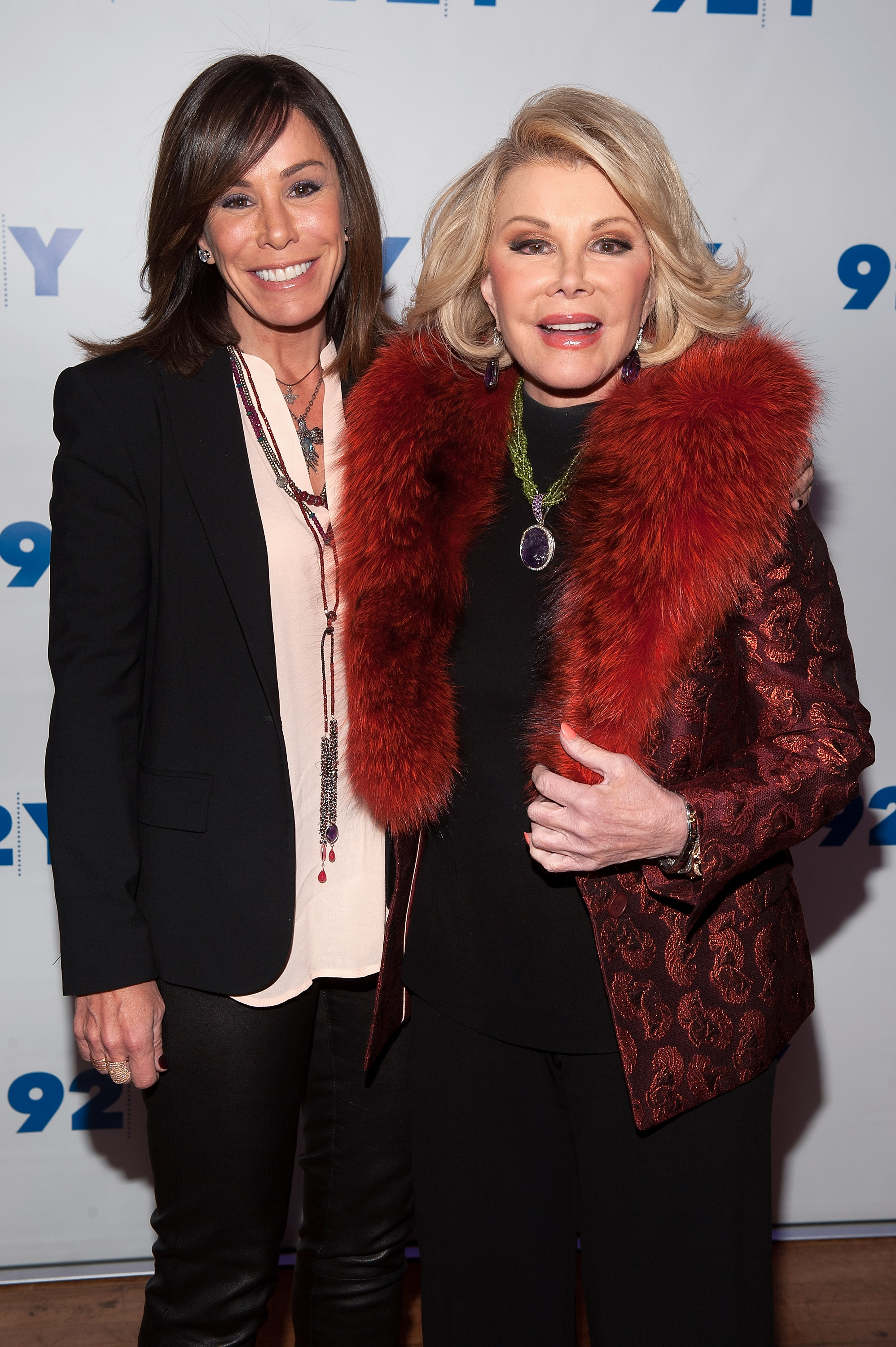 Joan y Melissa Rivers asisten a An Evening With Joan And Melissa Rivers en el 92nd Street Y de Nueva York, el 22 de enero de 2014. | Fuente: Getty Images