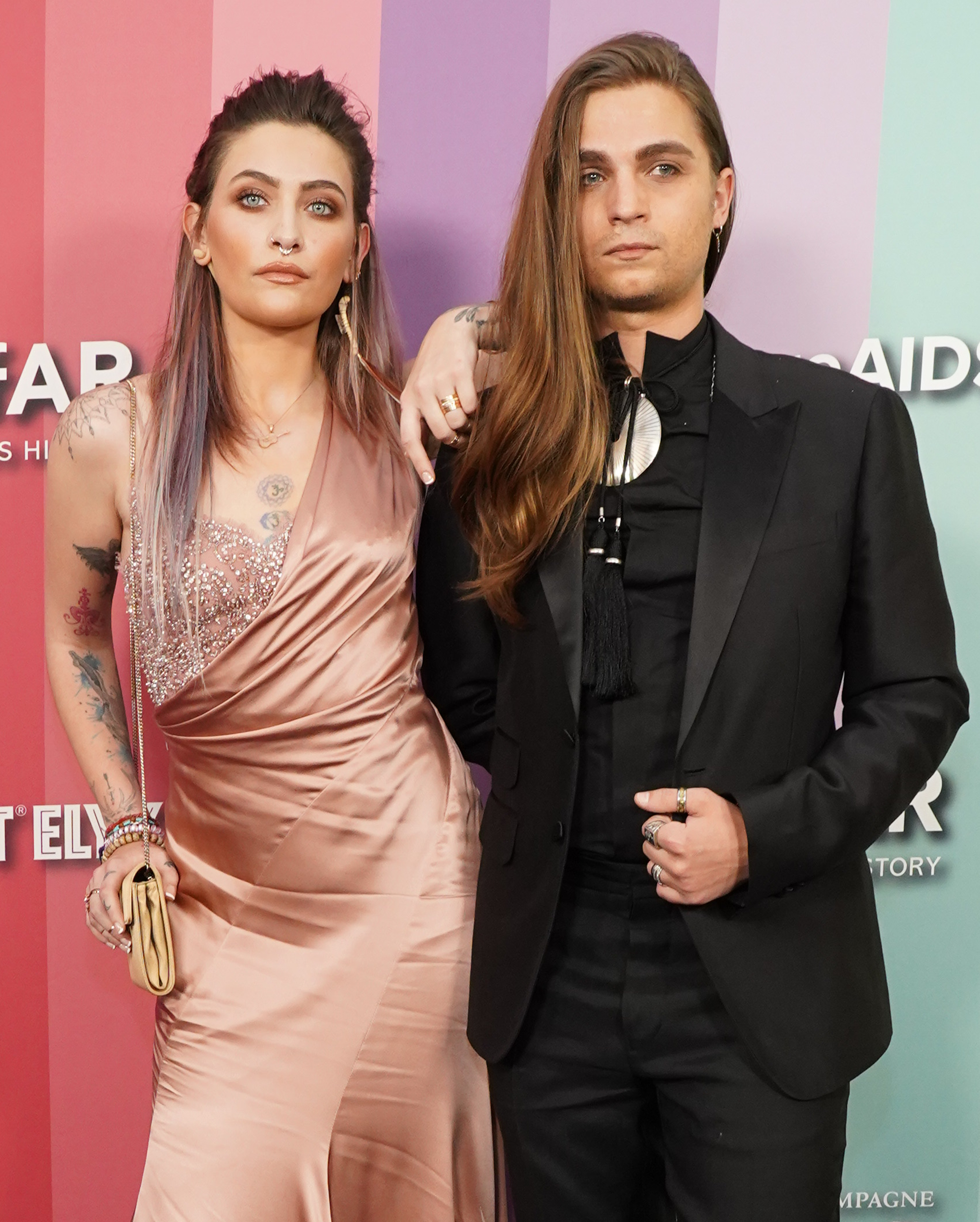 Paris Jackson y Gabriel Glenn asisten a la Gala amfAR 2019 el 10 de octubre de 2019 | Fuente: Getty Images