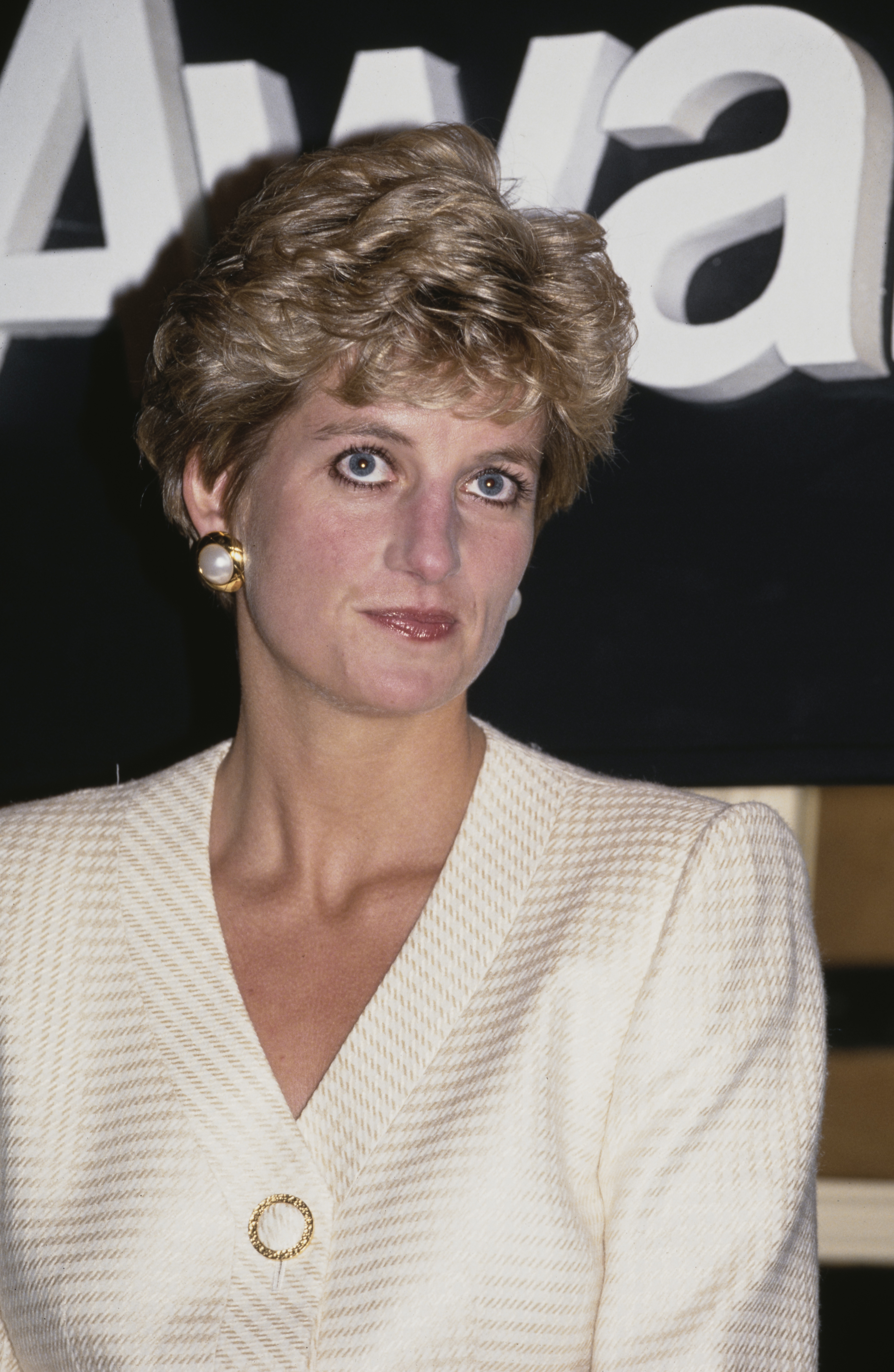 Diana, Princesa de Gales, presentando en los Business Traveler Awards el 14 de octubre de 1993, en Londres, Inglaterra. | Fuente: Getty Images