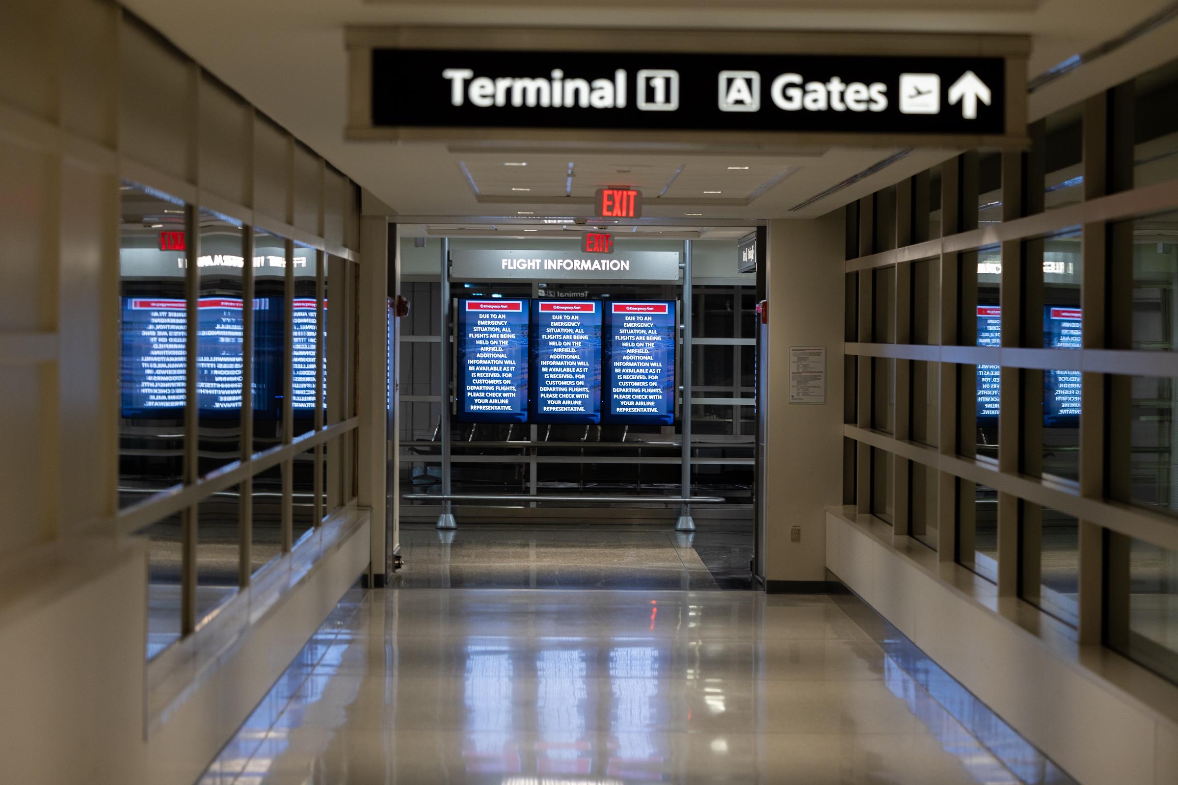 Interior del Aeropuerto Nacional Ronald Reagan. | Fuente: Getty Images