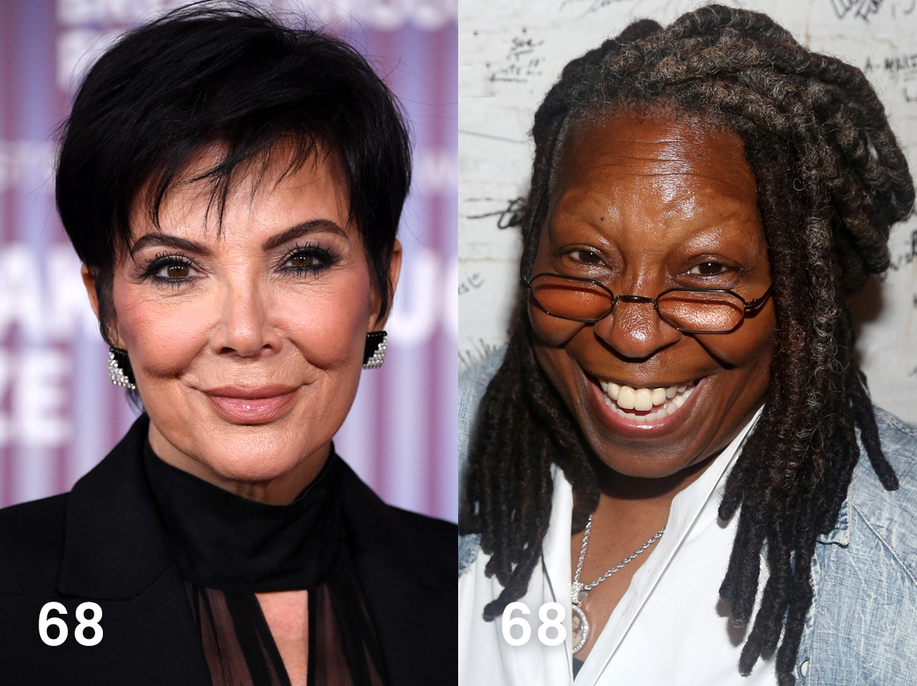 Kris Jenner en 2024 | Whoopi Goldberg en 2023 | Fuente: Getty Images